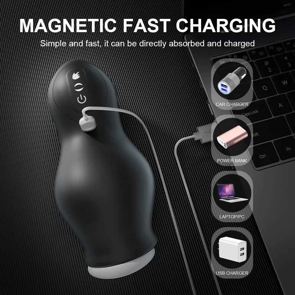 Automatic Male Masturbator Vagina Pussy Sucking Vibration Massager Real Penis Blowjob Masturbation Cup Adult Sex Toys For Men18W250224