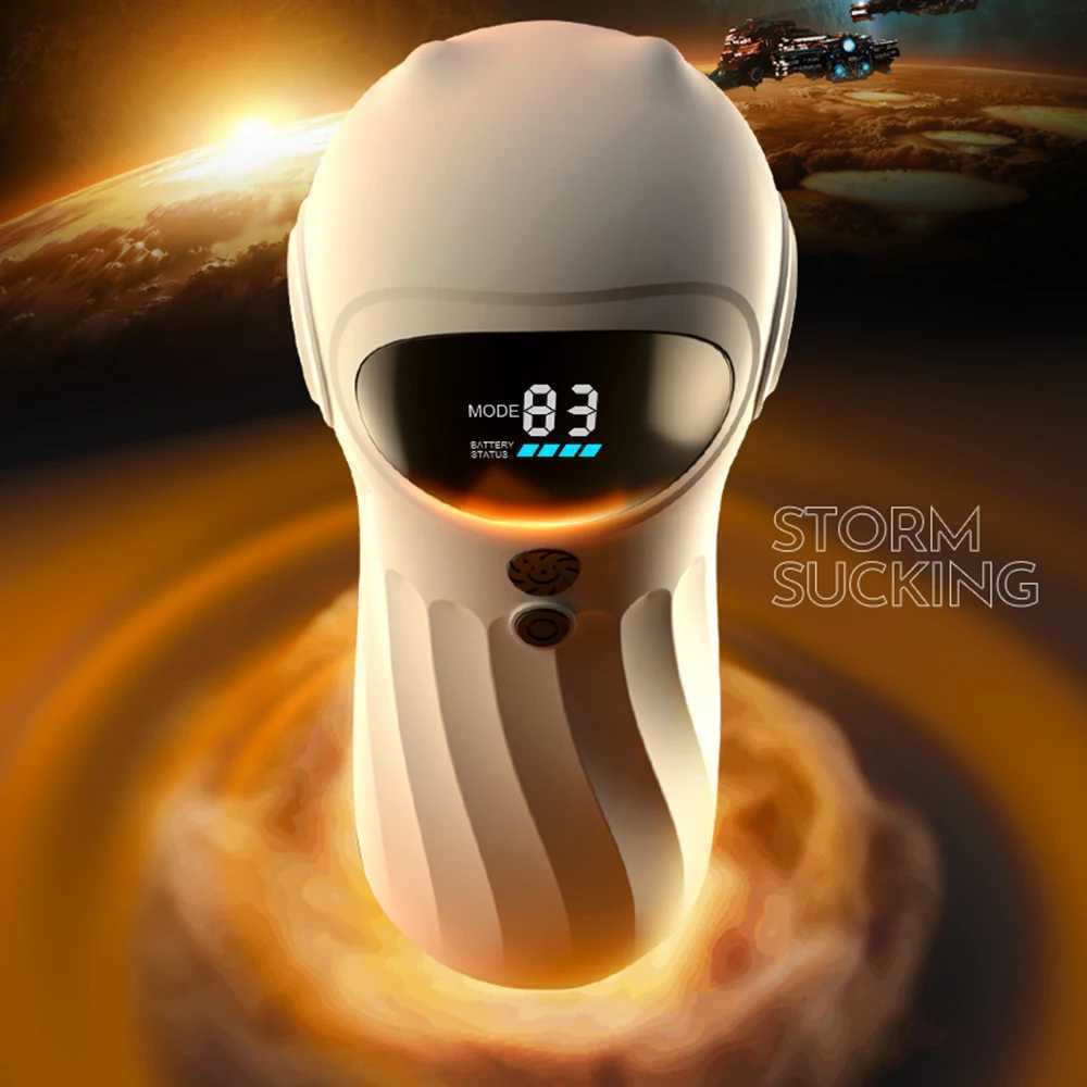 APP Remote Automatic Sucking Male Masturbator Cup Real Vagina Vibration Blowjob Masturbation Heated Sex Manes Toys For ManW250224