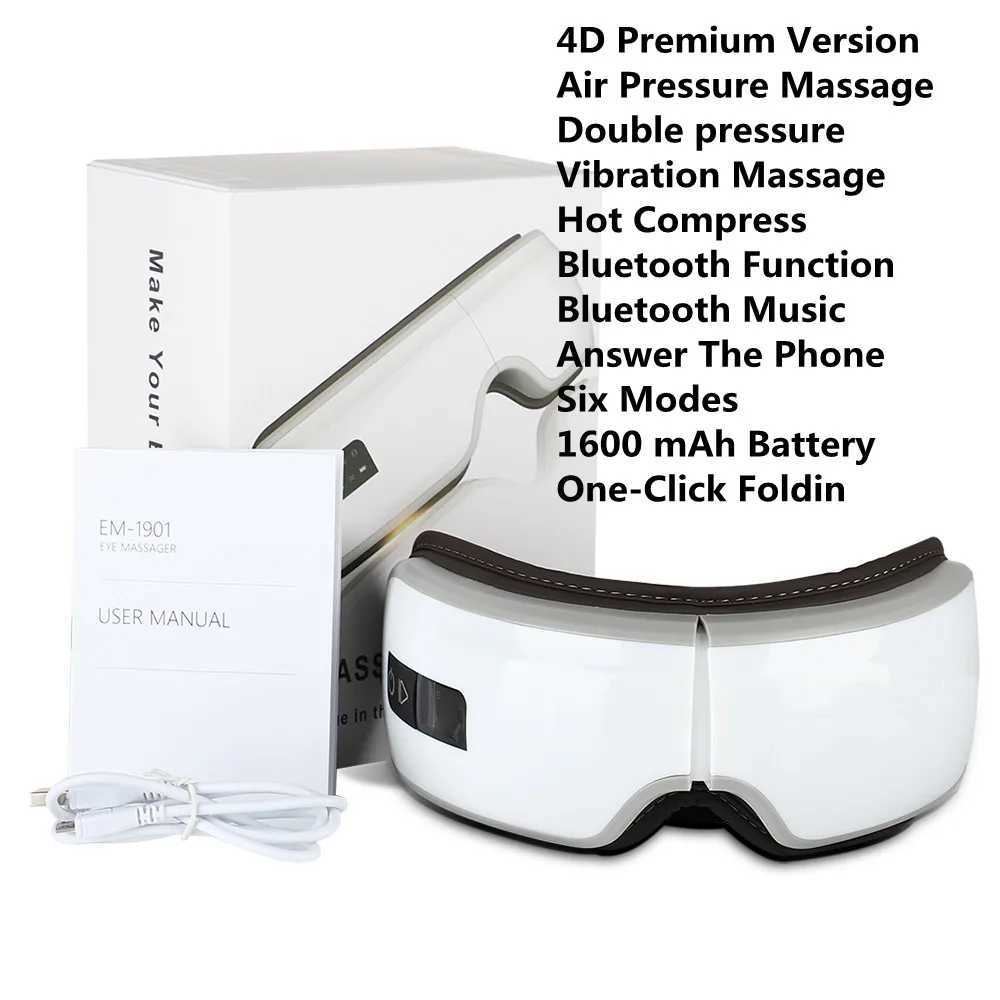 Intelligent Airbag vibrating eye massager hot compression Bluetooth music eye protection fatigue relief LED display screen for children or adultsXJ250