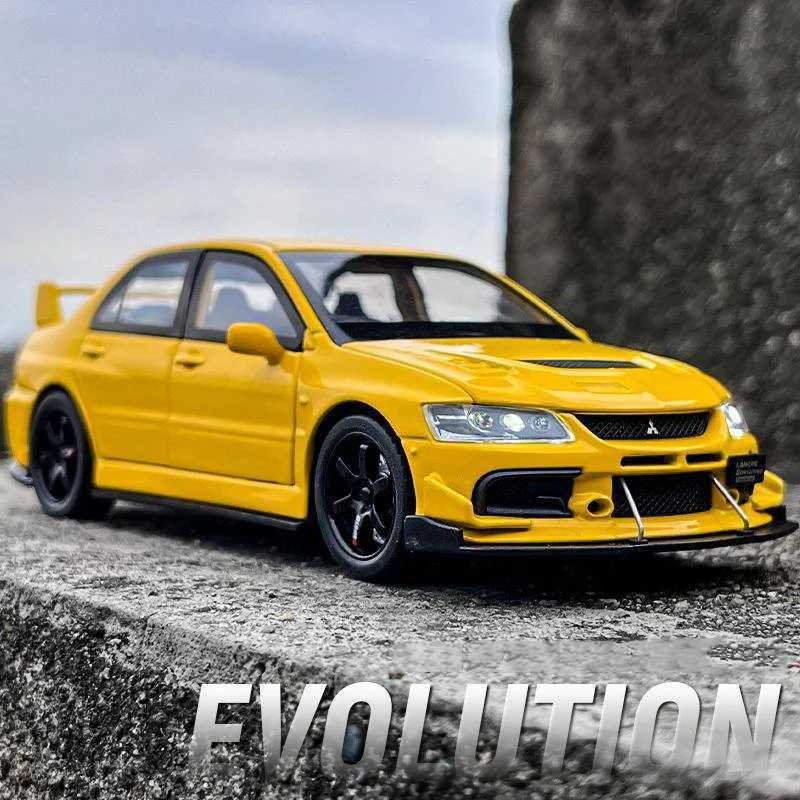 1 32 JDM Mitsubishi Lancer Evolution Alloy Model Toy Diecasts Metal Casting Sound and Light Car Toys For Children Vehicle Free shipping