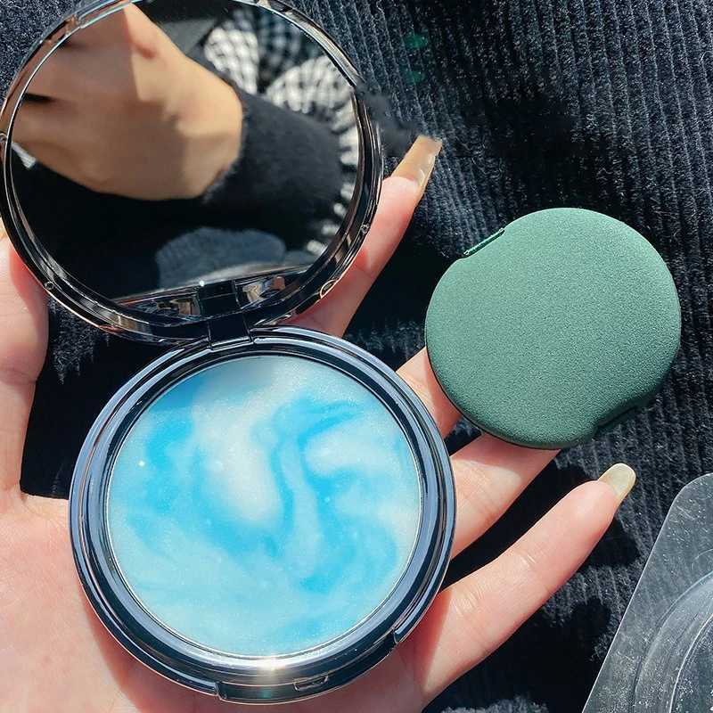 Lavender Makeup Setting Powder with Puff Oil Control Face Pressed Powder Smooth Matte Finishing Powder Without Taking Off MakeupXJ250224