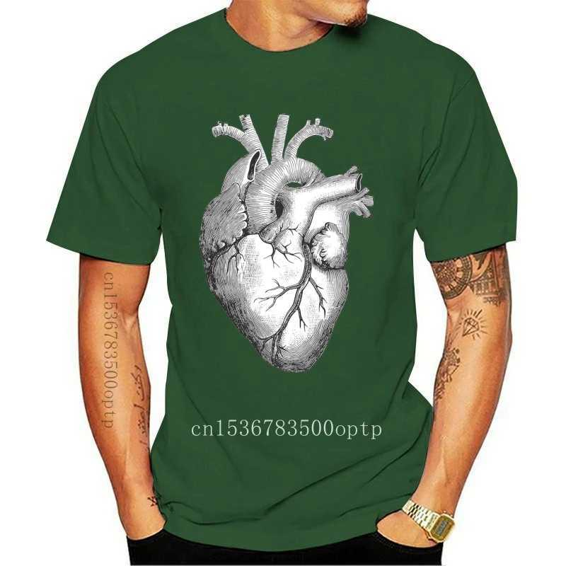 New Hot 202 Summer Fashion Heart T Shirt Vintage Anatomical Heart Biology Anatomy Medical Small TO XXXL Tee Shirt W250224