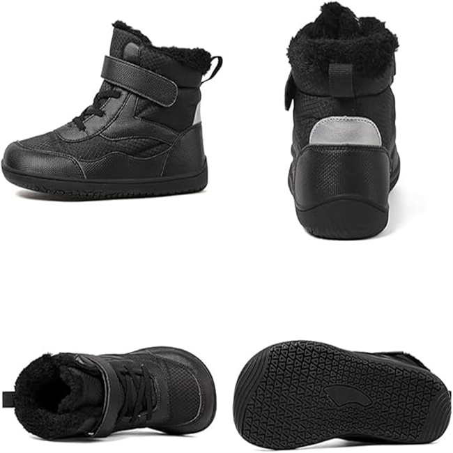 Sneakers Men Fashion Barefoot Boots Winter #DA01 Warm Wide Toe Box Zero Drop Waterproof Non-Slip Snow Boots For Men