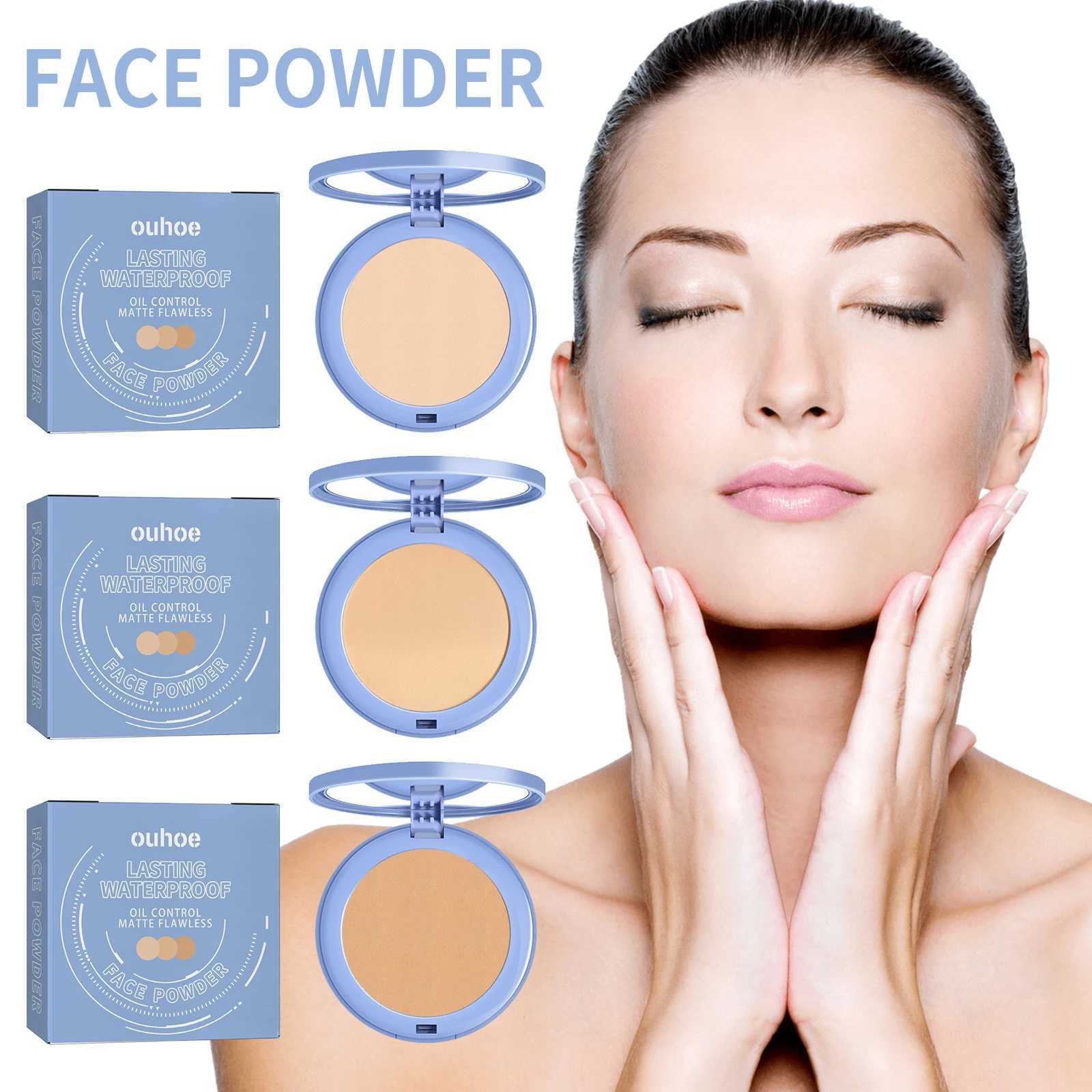 Facial Relaxation Powder Base 3-Color Matte Flat Oil Control Durable Waterproof Makeup Facial Best Set PowderXJ250224
