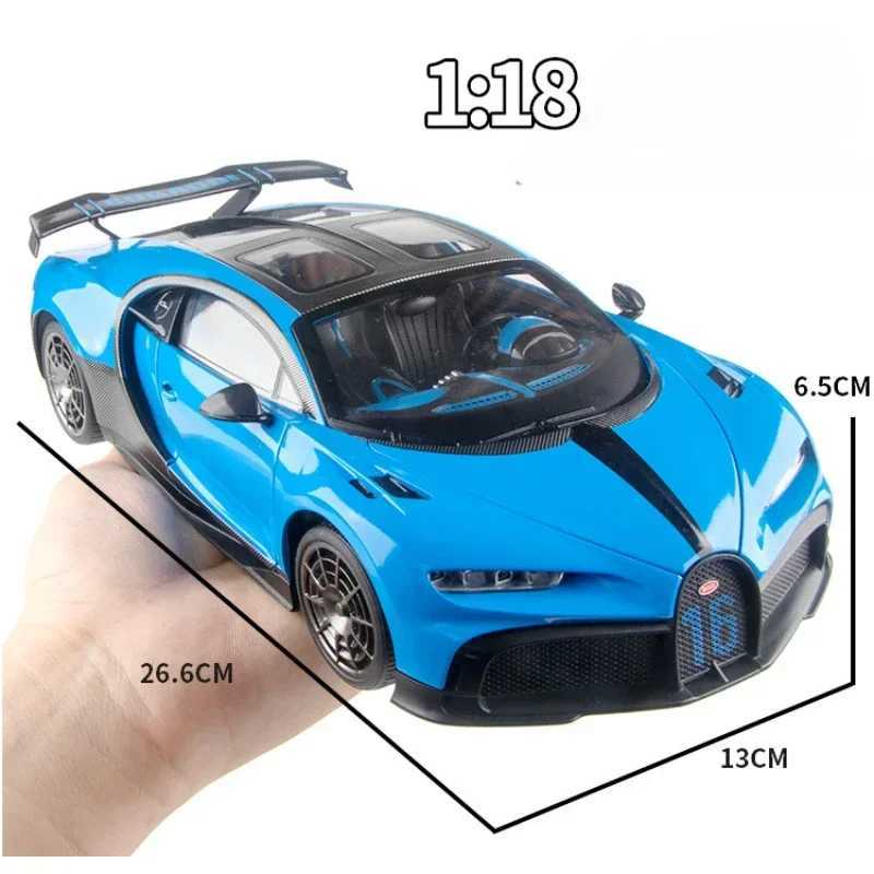 Large scale 1 18 Bugatti Camron supercar model foldable micro sound home decoration die-casting toy car childrens toy gift Z250224