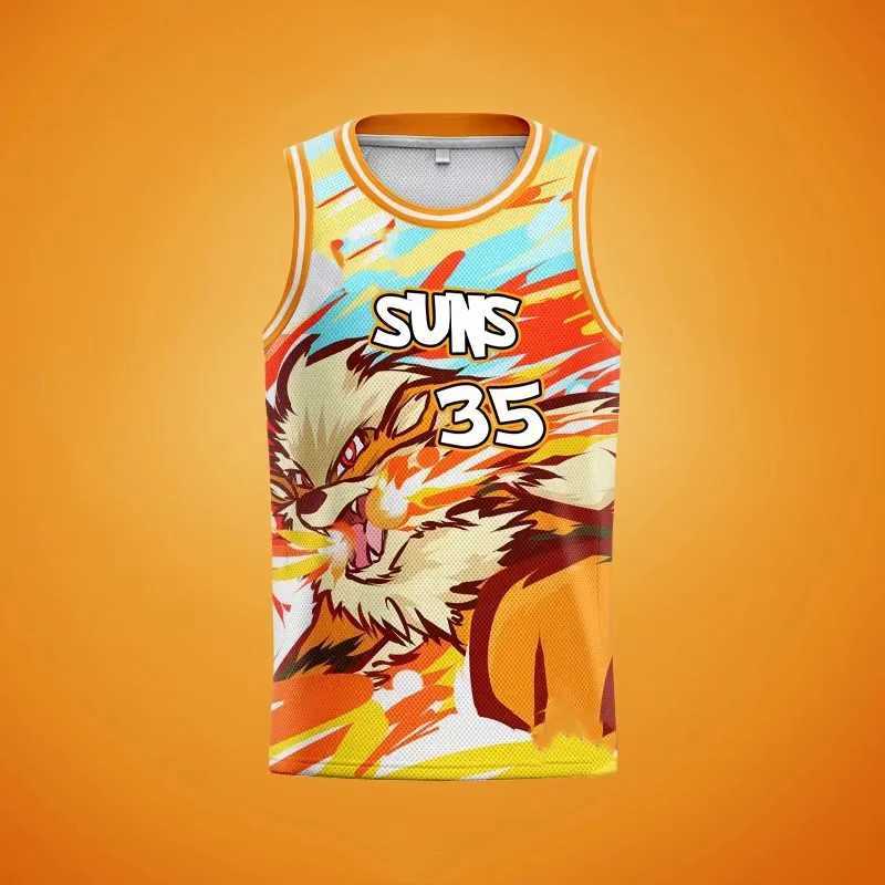 Men's Tank Tops MINISO Summer Adult Kids Cartoon Tank Top Men Children Basketball Sports Sleeveless T-Shirt Clothing Number 34 Casual Streetwear 