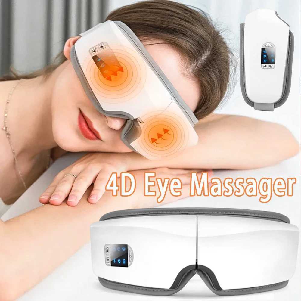 4D Eye Massager Smart Airbag Vibration Eye Care Instrument Hot Compress Bluetooth Eye Massage Relaxation Relieve Eye FatigueXJ250224