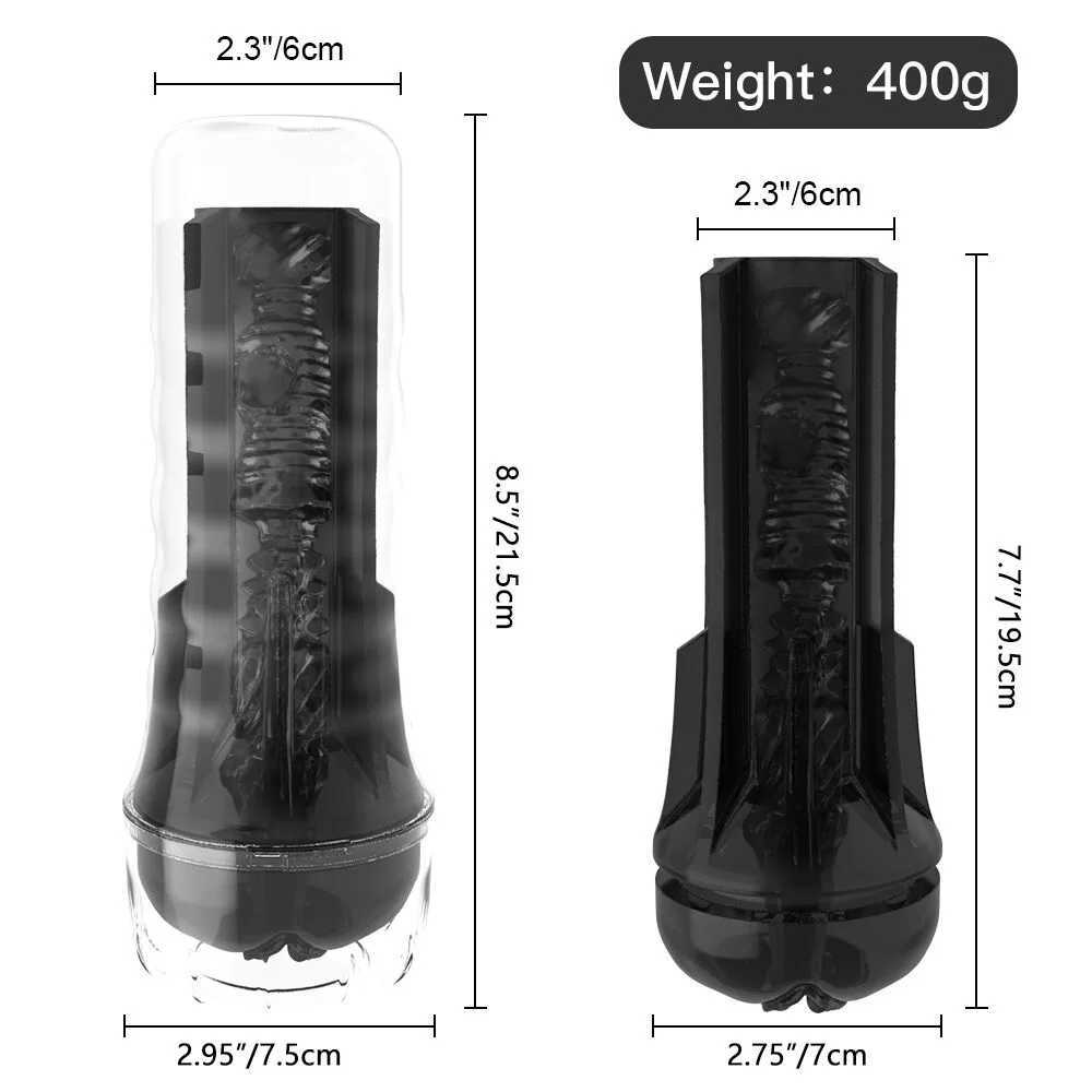 Male Masturbator Soft Silicone Pussy Vaginas Transparent Penis Pump Pocket Masturbation Cup Sex Toys For MenW250224