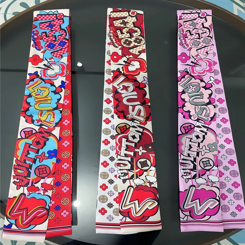 Classic Twilly Women Headband Fashion Bag Scarfs Designer Scarf Neck Tie 120*8cm 20style