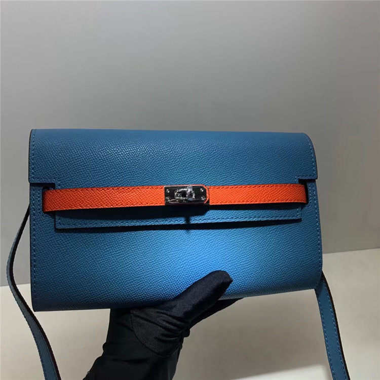 The first layer of cowhide clutch makeup bag leather headphones lipstick storage wallet womens large capacity wallet