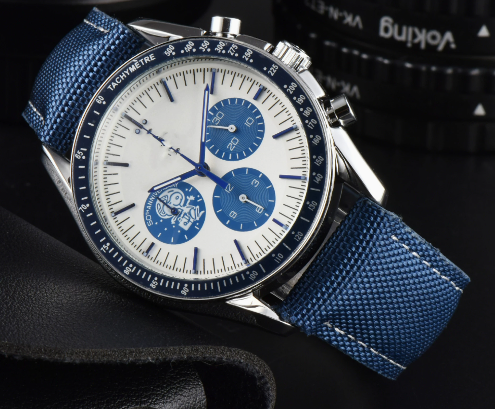 50th Speed Master Space Wrist Watches for Men 2025 Mens Watches All Dial Work Quartz Watchs Top Luxury Brand Clock Men Professional Fashion Watch Gifts 2025