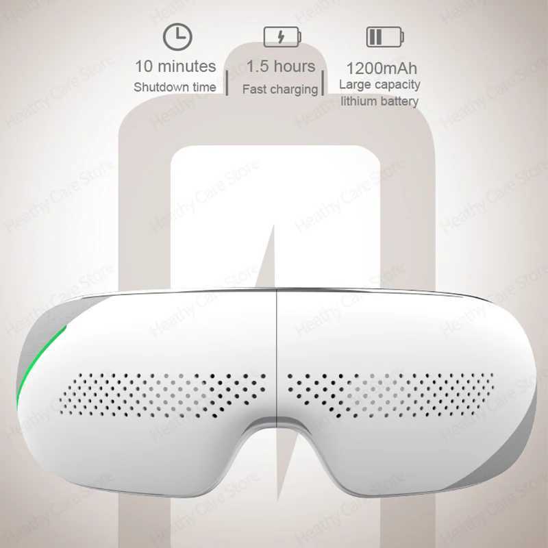 Bluetooth Eye Massager Electric Massage Eye Glasses Visual 6D Eye Massage Vibrator Eyes Mask Massager Face Facial Massager HotXJ250224