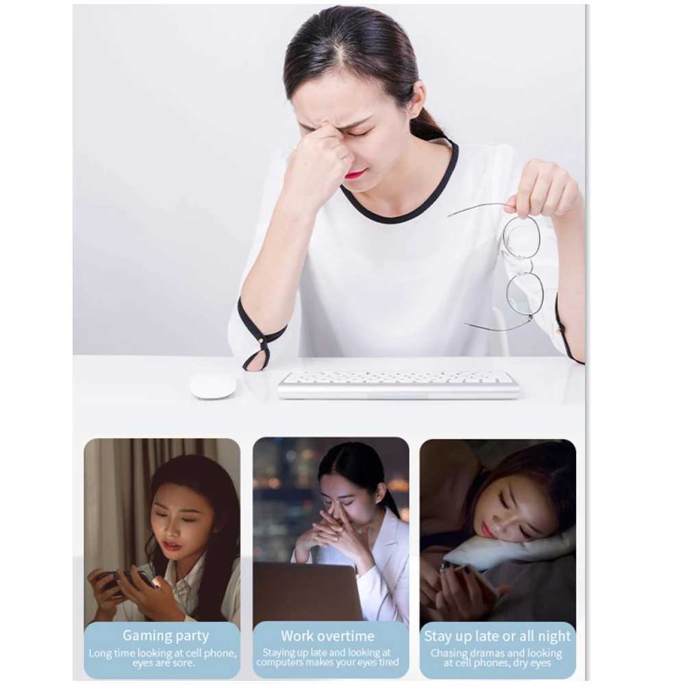 Smart Eye Massager Relieves Eye Fatigue Protects Eyes Recharges Bluetooth Music Air Bag Heat Compresses Folds Eye MaskXJ250224