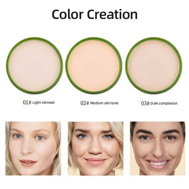 99% Aloe Vera Moisturizer Face Powder Smooth Foundation Pressed Powder Makeup Concealer Pores Cover Whitening Brighten CosmeticsXJ250224