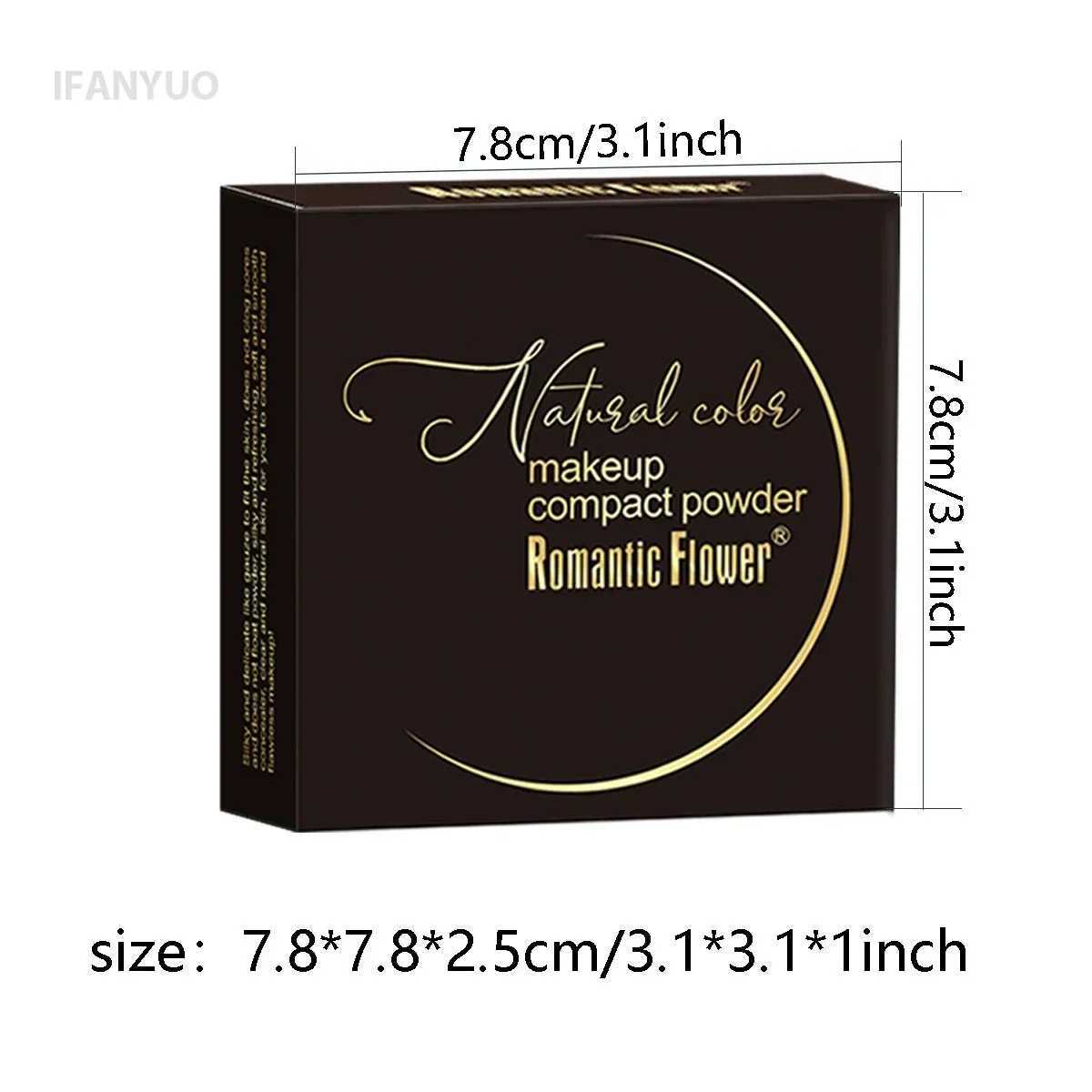 Wheat Bronzing Powder Dark Skin Matte Finish Sweatproof Oil Control Foundation Concealer Contour Palette with Powder Puff MirrorXJ250224