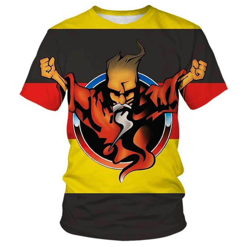 Summer fashion trend mens 3D printed personalized cool pattern casual and comfortable short sleeved T-shirt W250224