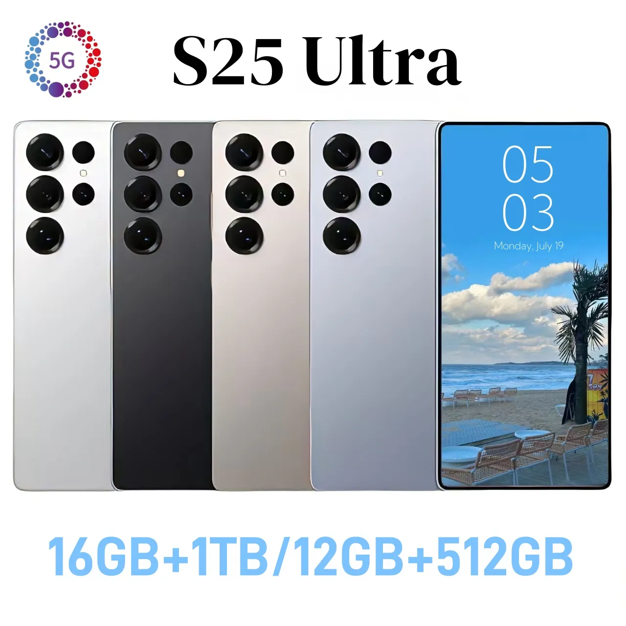 S25 Ultra Smartphone Unlocked Cell Phones Android 14 5g Celular Cellphone 7.3 inch 512GB S 25 Mobile Phone