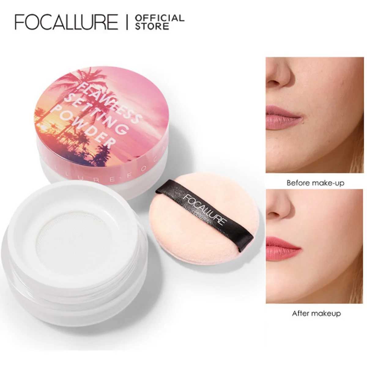 FOCALLURE 4 Colors Matte Loose Powder Waterproof Oil-control Minerals Makeup Setting Powder Finish Face Cosmetics for WomenXJ250224