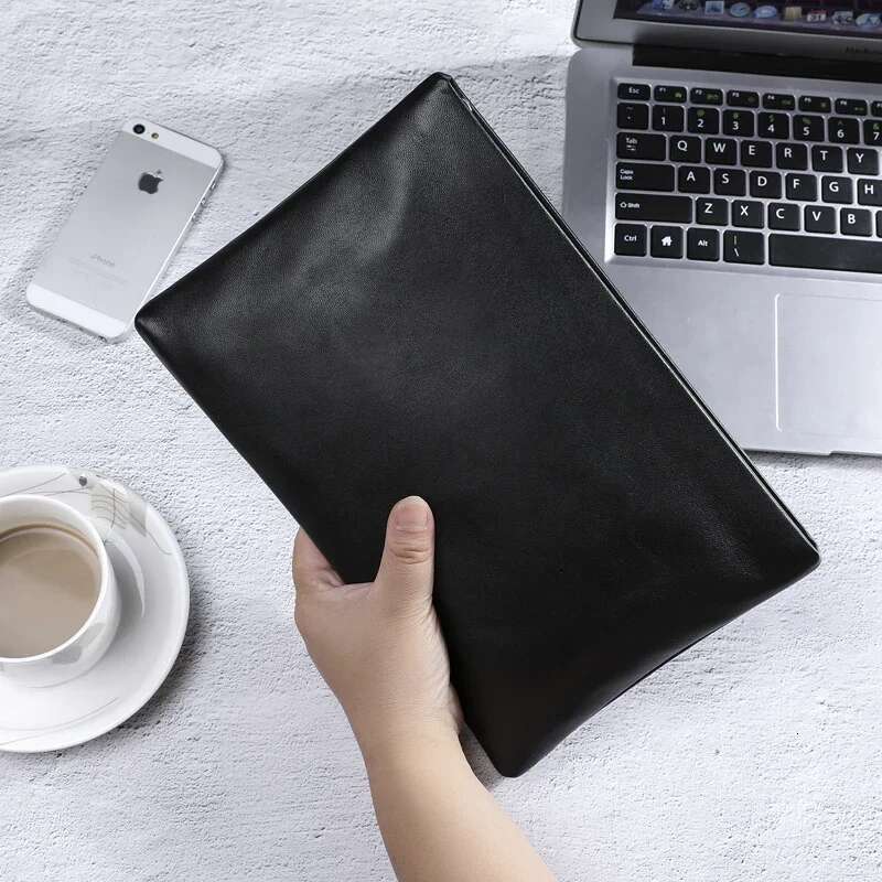 SENOFAN 2024 Clutches Men Envelope Handbag Genuine Leather Sheepskin Wallet Pouch Clutch Business Phone Bag Male