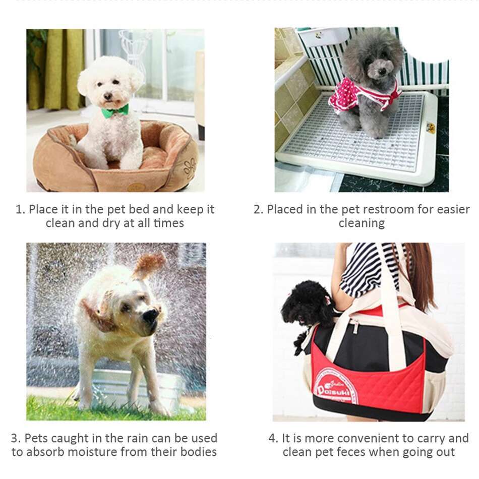 Super Absorbent Diaper Training Pee Disposable Puppy Potty Pads Soakers For Cats Dog Diapers Cage Mat Pet Supplies