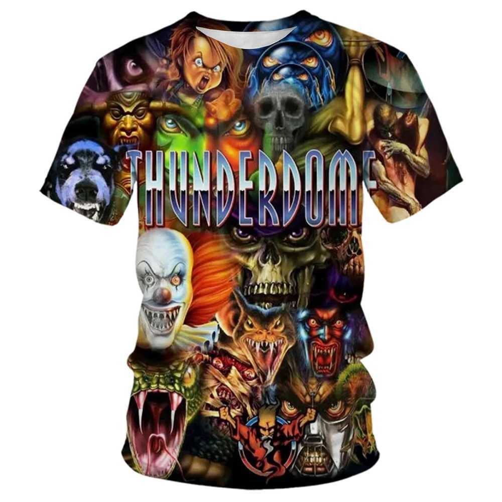 Summer fashion trend mens 3D printed personalized cool pattern casual and comfortable short sleeved T-shirt W250224