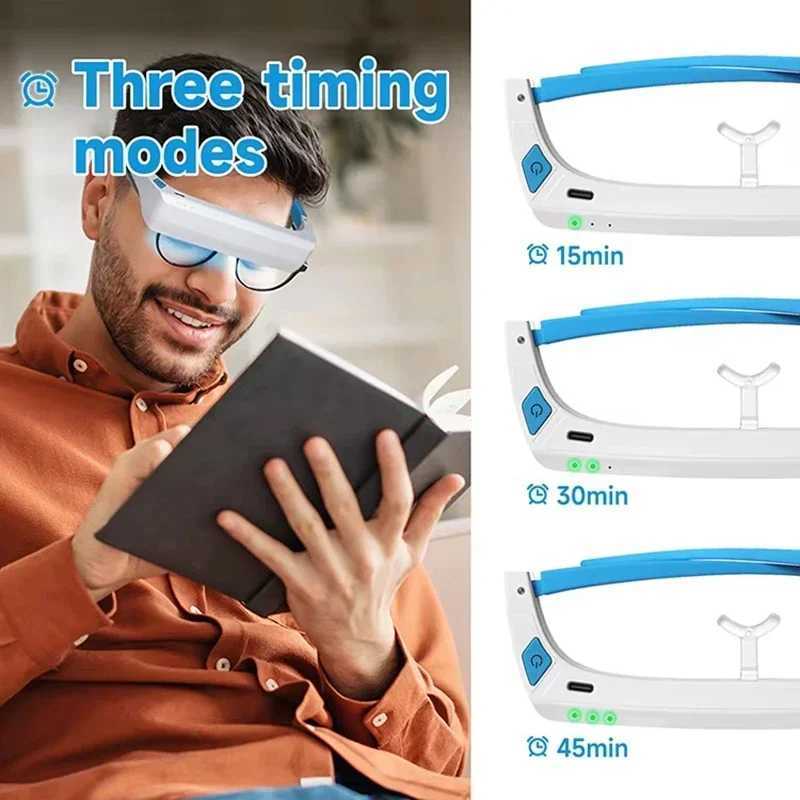 Smart Eye Massager With Heat Remove Airbag Eye Care Compress SAD Light Therapy Eye Massage Relax Migraines Relief Improve SleepXJ250224