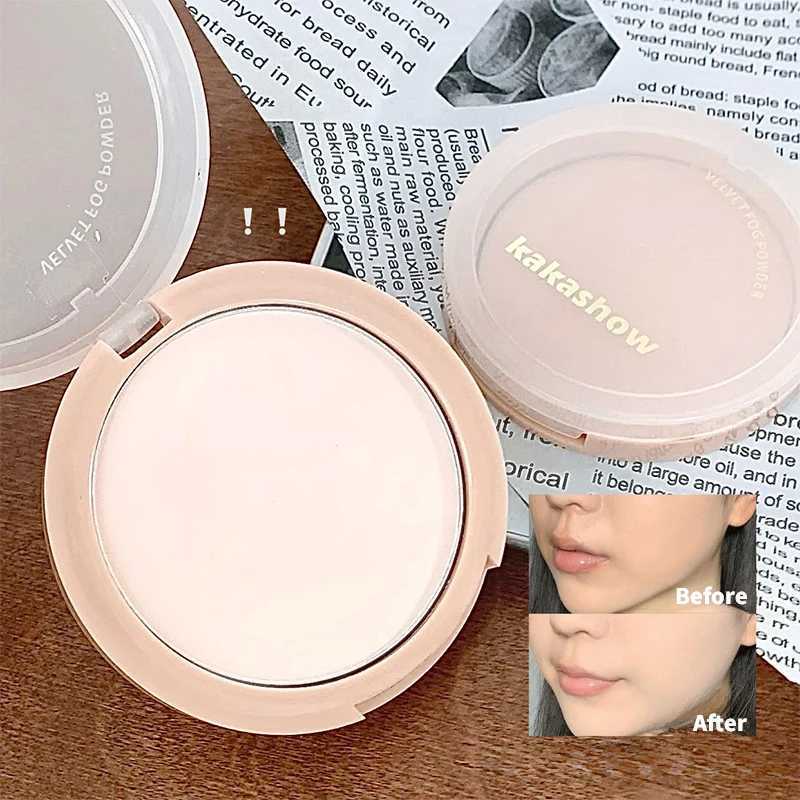 Pressed Powder White Brighten Transparent Oil Control Concealer Lasting Face Makeup Matte Setting Powder Waterproof CosmeticXJ250224