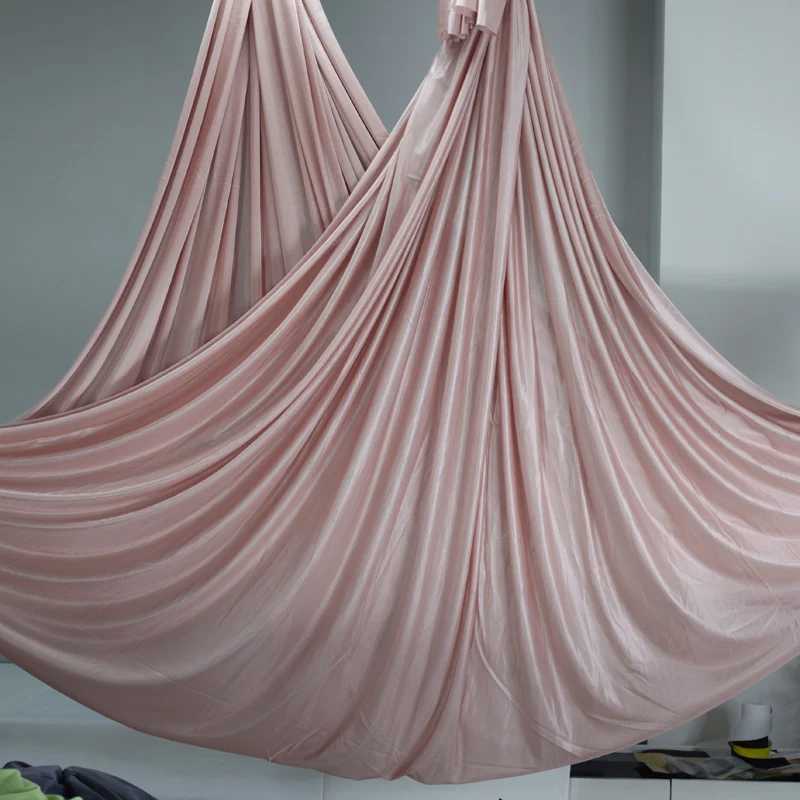 5-meter aerial yoga hammock fabric yoga swing aerial silk anti gravity body building fitness gym home Pilates yoga belt X250224