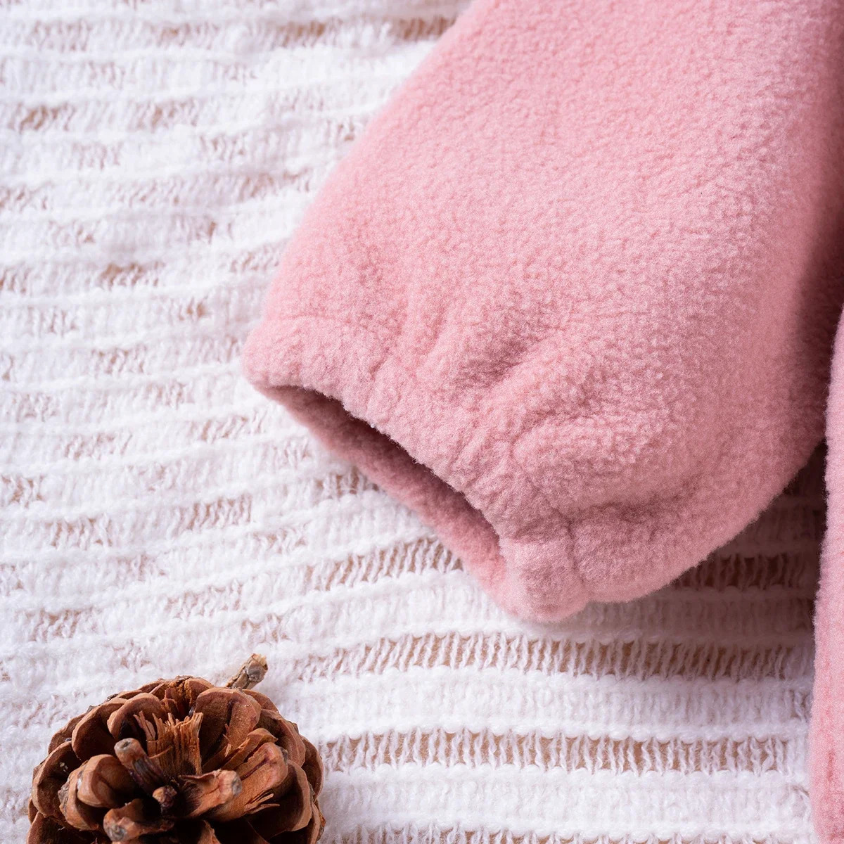 Winter Toddler Solid Colour Warm Suit Boys Girls Long Sleeve Zip Up Sports Top Drawstring Trousers 2pcs Daily Wear Casual 250224