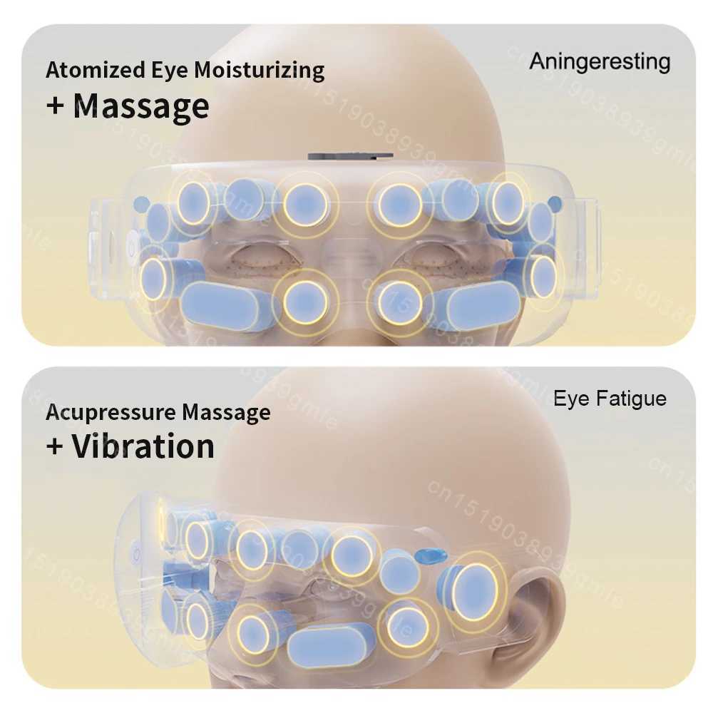 Electric steam eye massager vibration atomization eye massager kneading eye massager Bluetooth relieving eye fatigue massagerXJ250224