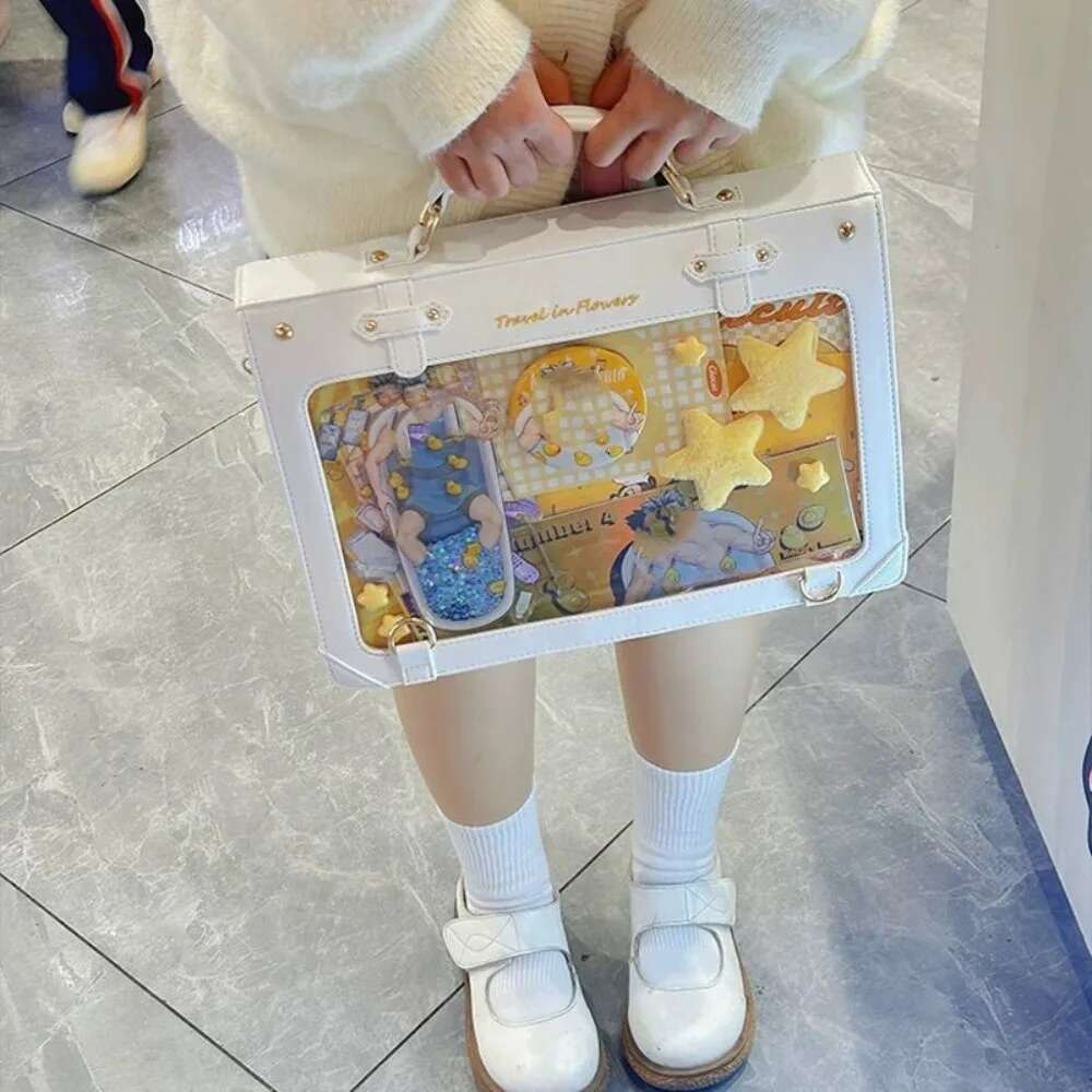 2025 New Large Capacity Girl Shoulder Bag Transparent Hand Shoulder Women's Fashion Designer Cute Crossbody Bag2