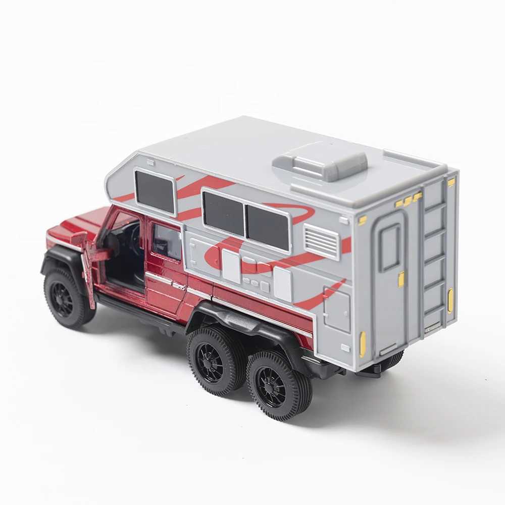 1 32 Diecast RV Recreational Motorhome Model ic Pull Back Car Miniature Vehicle Replica For Collection Gift for Kids Free shipping