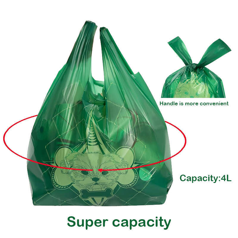 DHpet Ultra Thick Lavender - Scented Leak - Proof Pet Waste Disposal Bags with Tie Handles for Litter Boxes & Dog Poop, Disposable 120Bags