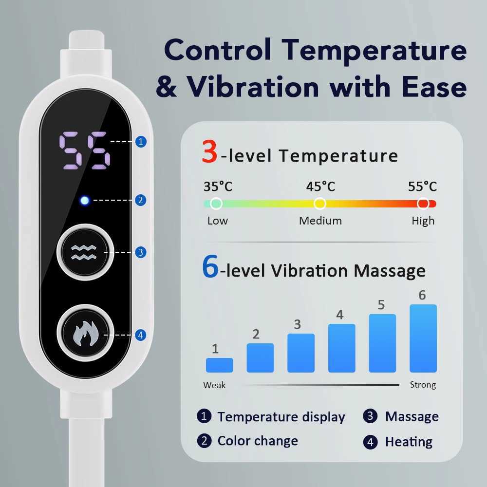 3-level Hot Compress Electric Steam Eye Mask 3D Massage Constant Temperature Smart Timing Sleep Shading Sleeping Mask Eye ReliefXJ250224