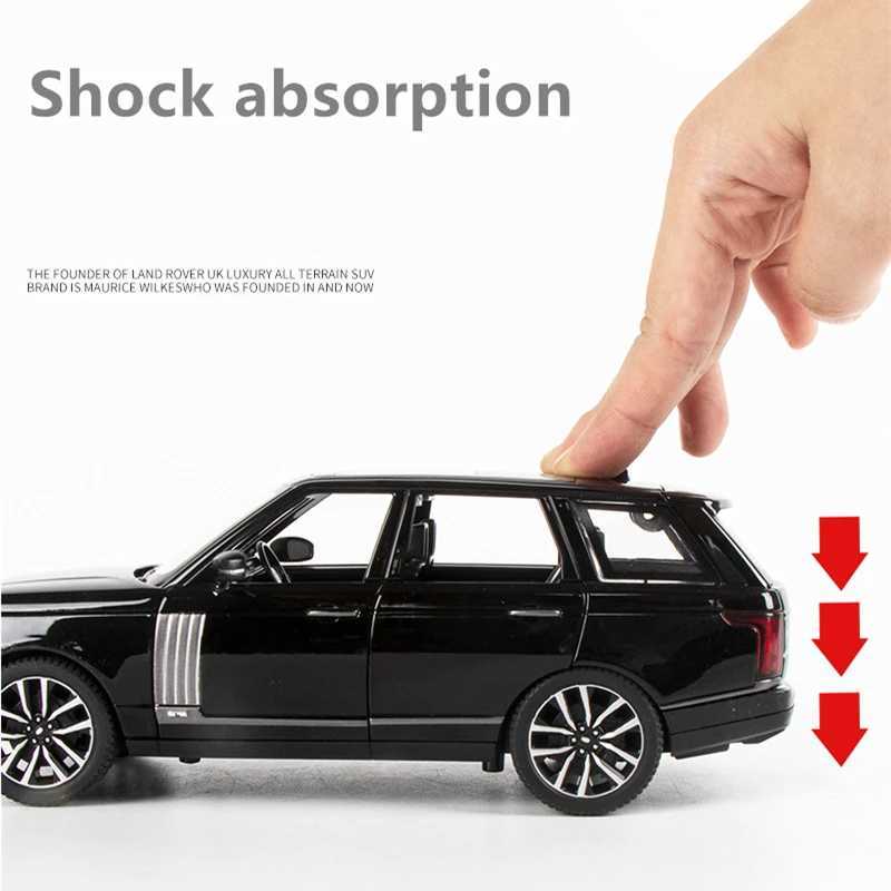 1/32 Range Rover Sports SUV Alloy Metal Diecasts Off-road Vehicles Car Model Sound and Light Collection Kids Toys Gift Free shipping