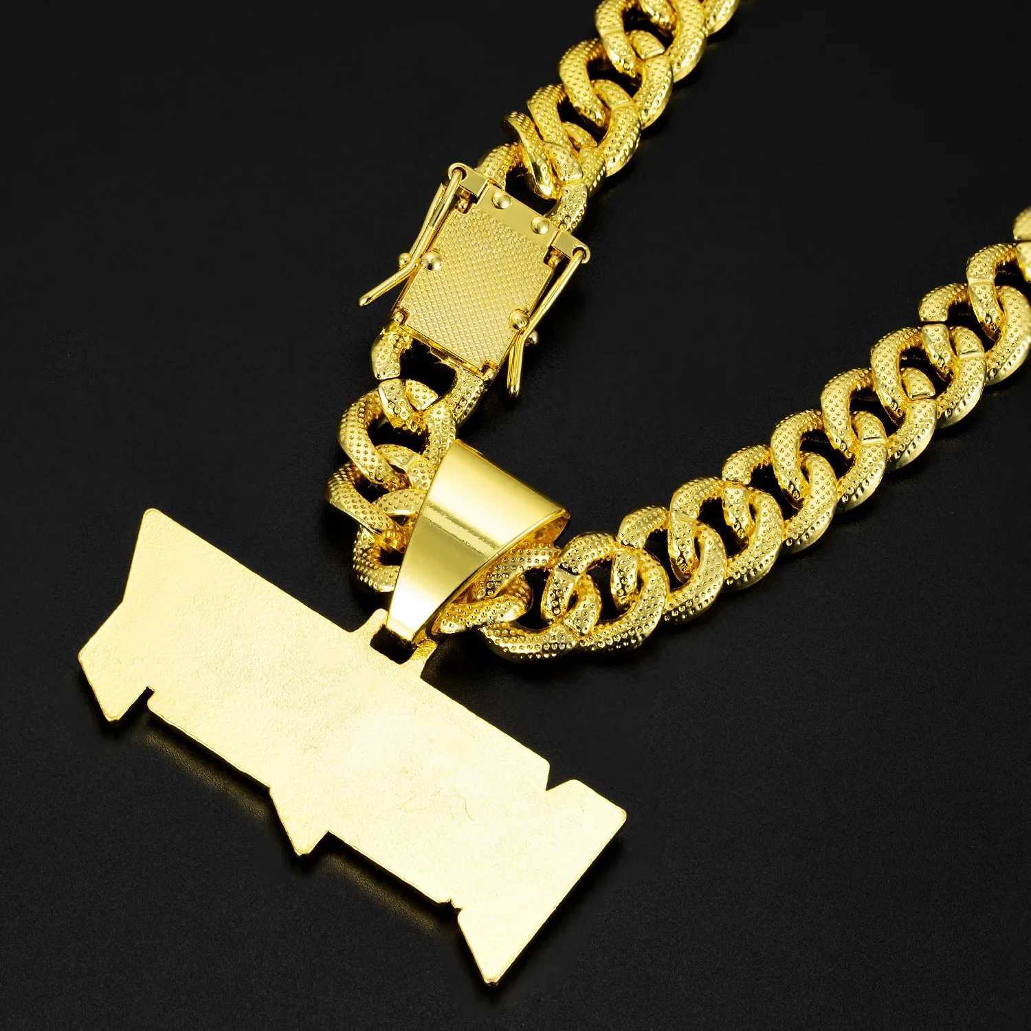 d out big chain with alloy and rhinestone hip hop MONEY letter pendant necklace X250224
