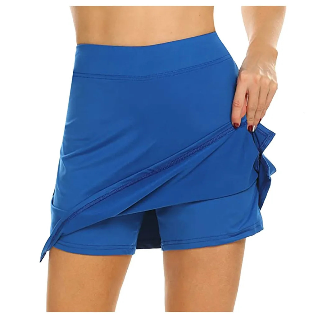 S-4Xl Skirt Ladies Large Size High Waist Slim Slimming Short Skirt A-Line Shorts Tennis Sports Short Skirt Women 250224
