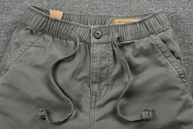 Mens Casual Cargo Shorts Outdoor Sports Half Pants Bermuda American Style Streetwear Breathable Comfortable Grey 250214