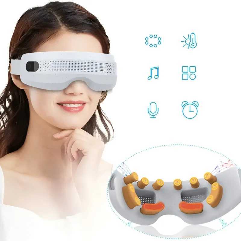Electric Visible Eye Massager Vibration Acupoint Eye Care Device Hot Compress with Bluetooth for Migraines Relief Improve SleepXJ250224