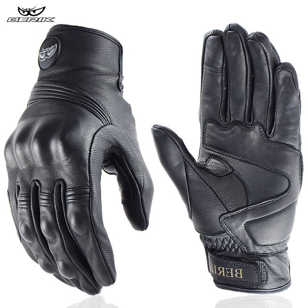 Loves Goat Leather Retro Motorcycle Riding Gloves Touch Screen Motorcycle Gloves Motocross Racing Glove Summer For Yamaha Bmw Honda S25224