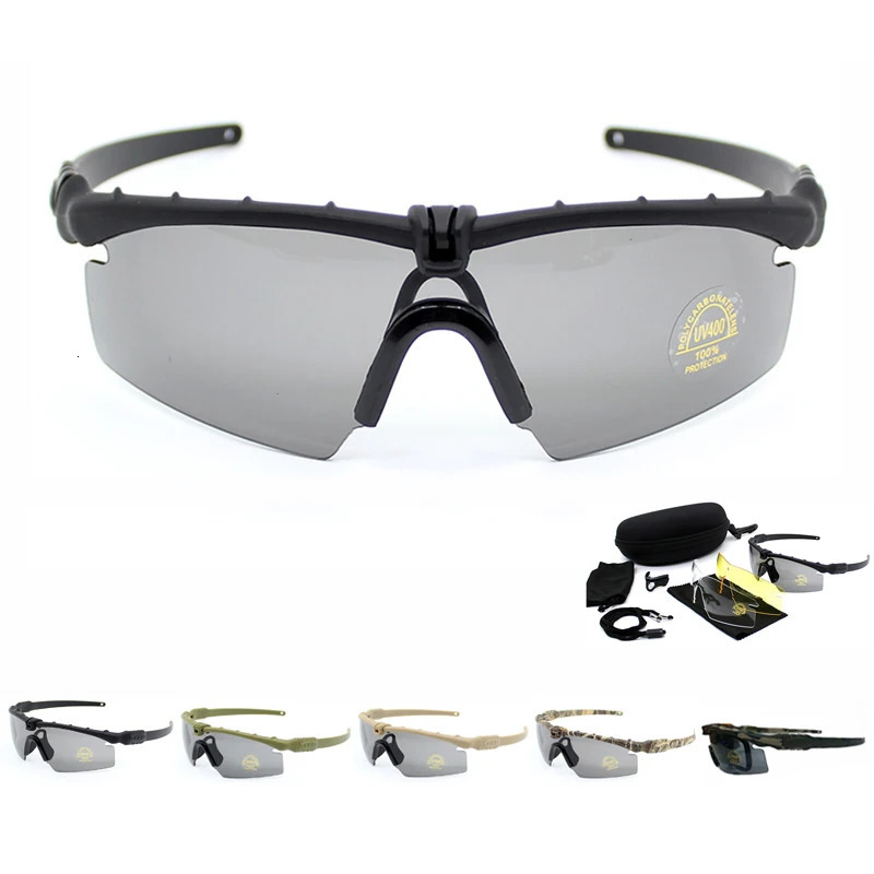 Military Hunting Tactical Glasses Color Bullet Shooting Goggles Outdoor Pochromic Glasses 3.0 Ballistic Polarization Glasses 250222