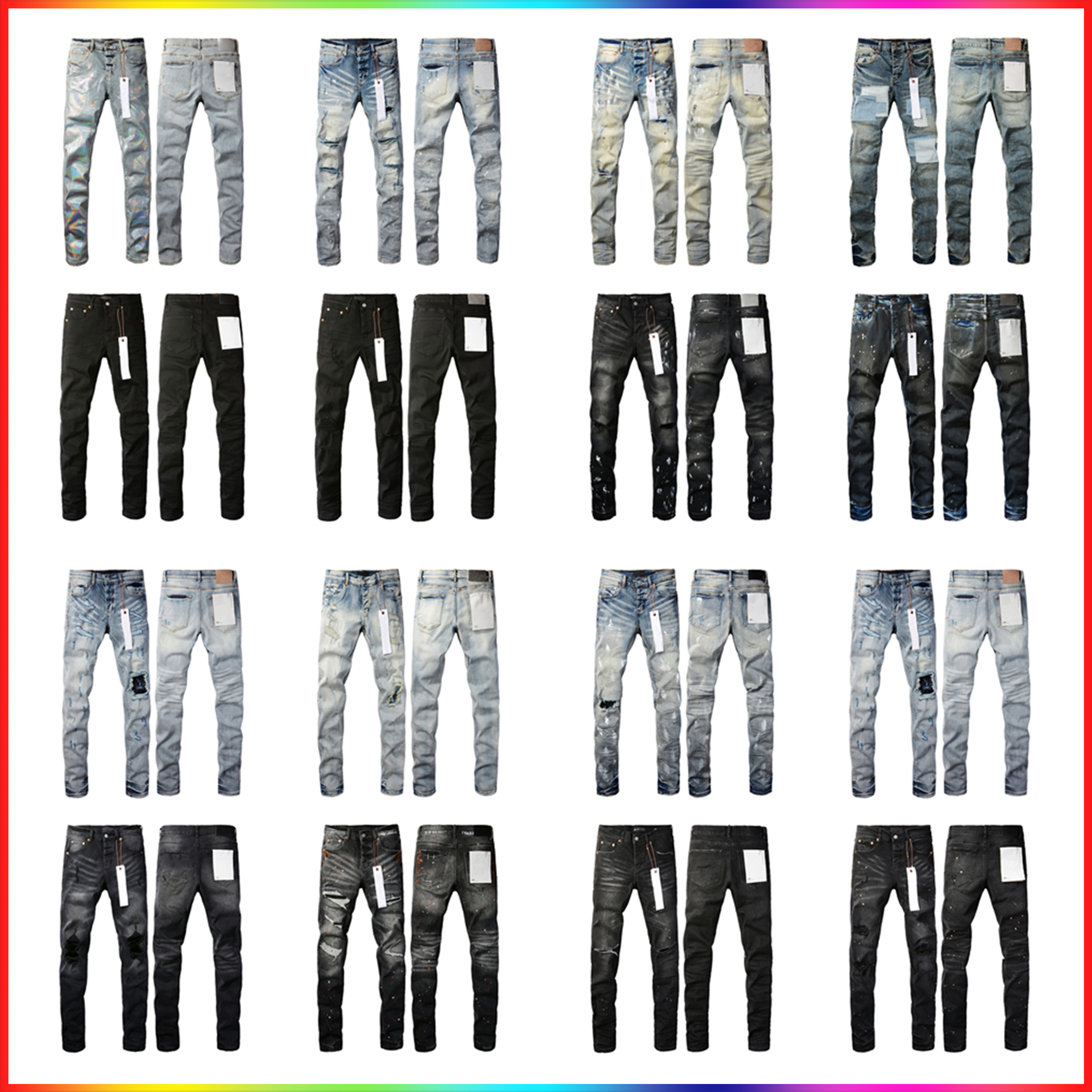 5A 2025 Mens Jean Trousers Man jean Designer Jean Men Black Pants High Straight Retro Streetwear Casual Sweatpants Designers Joggers ksubi jean purple Pants Jeanse