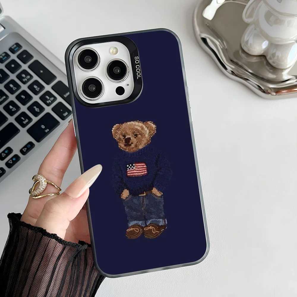 Epc P-Polo B-Bears Phone Case IMD Phone Case For IPhone 16 15 14 13 12 11 Pro Max Plus Color Silver Cover X250224