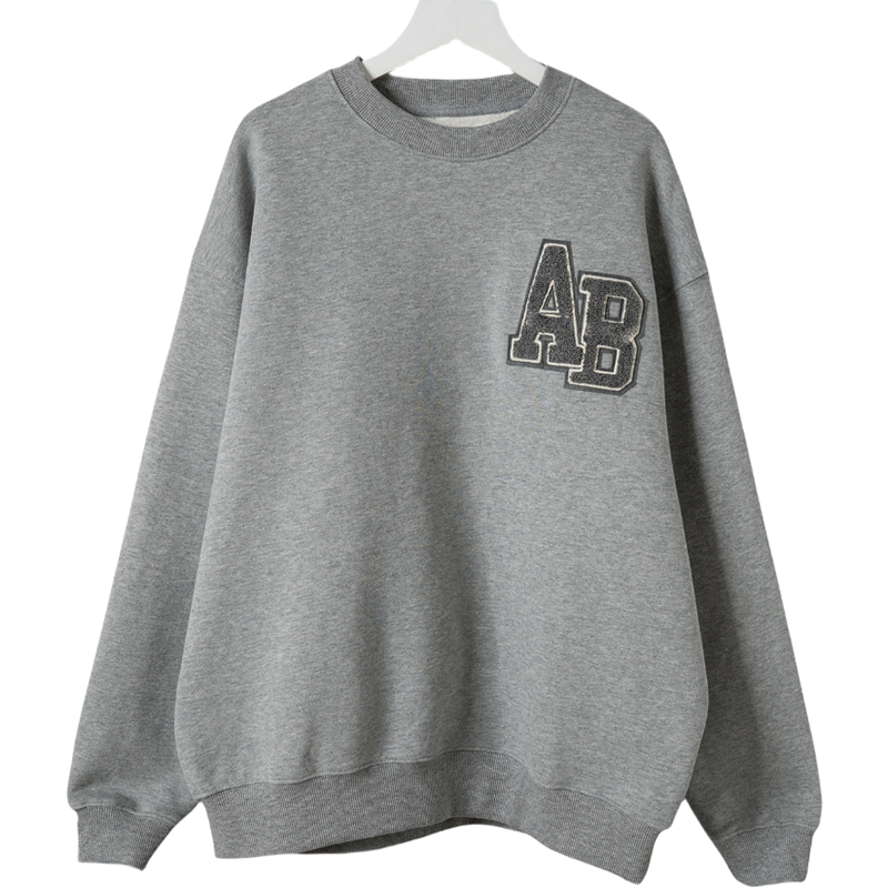 2025 Spring and Autumn Women's Sweatshirt Letter Printing Long Sleeve Round Neck Pullover Tops Wine Red Black Gray white Women's Sweatshirt