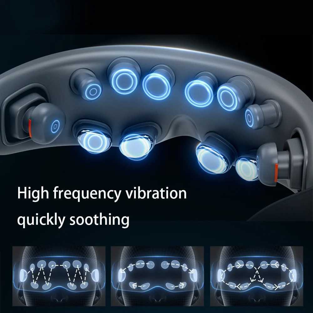 Super Relax Eye Massage Device Heating Vibration Eye Massage Instrument Eye Massage with 12 massage headsXJ250224