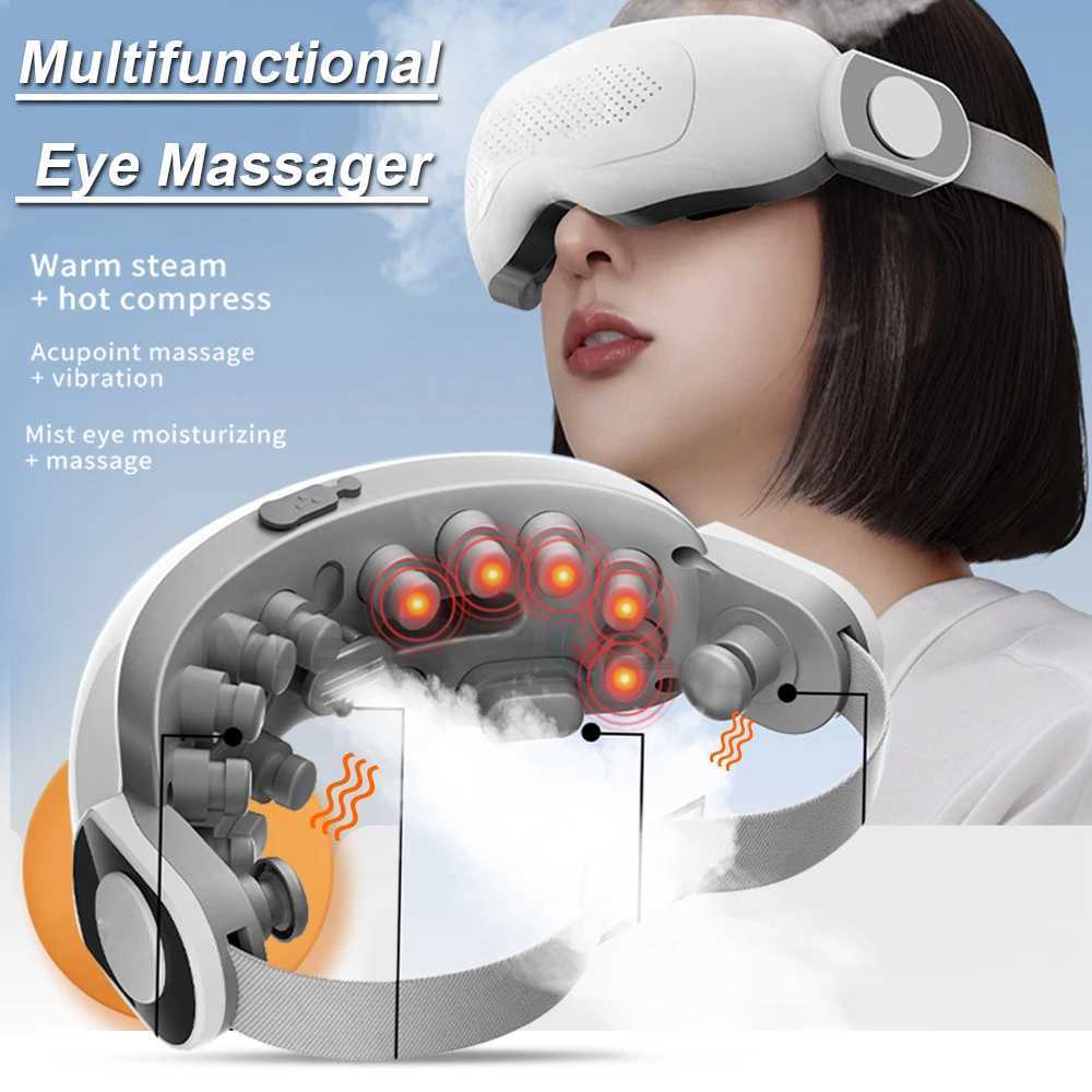 Eye Massage Instrument Vibration Heating Eye Massage Instrument Relieve Eye Fatigue Atomization Sleep Eye Care Beauty HealthXJ250224