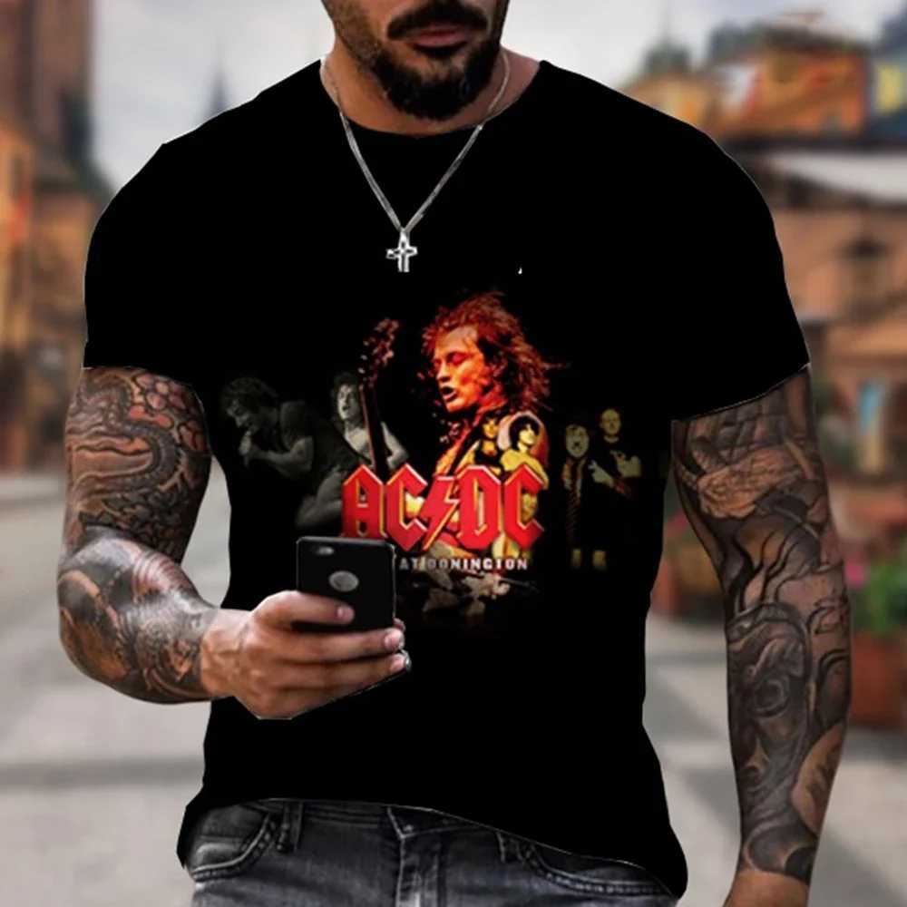 Summer Hip Hop 3D Short Sleeve Casual Comfortable T-shirt Personalized Fashion Trend Rock Music 3D Printed T-shirt W250224