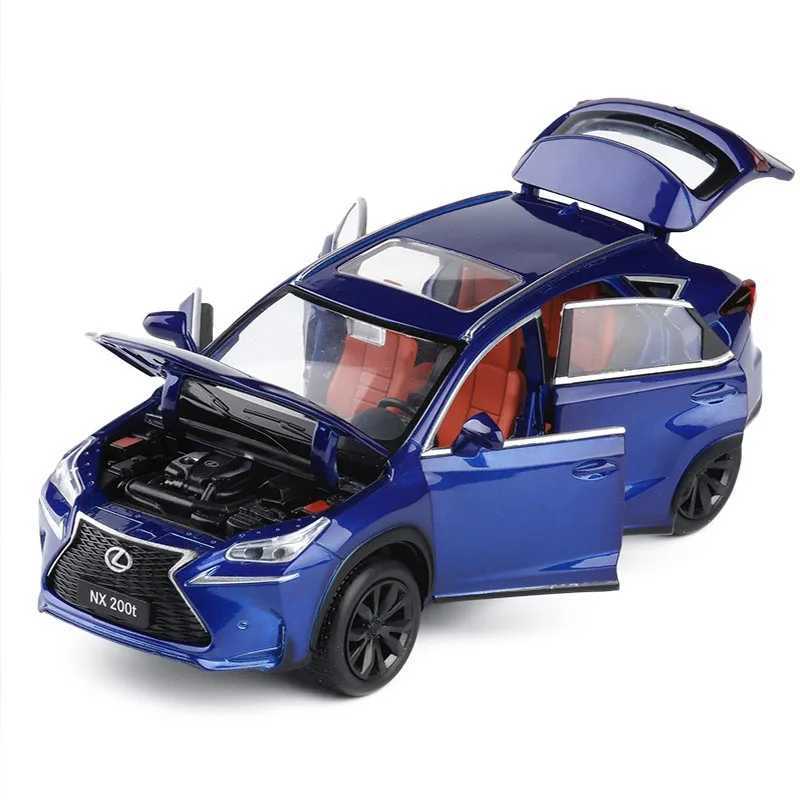 1 32 NX200T SUV Alloy Diecasts Metal Vehicles Car Model Silation Sound Light Collection Toy Gift Free shipping