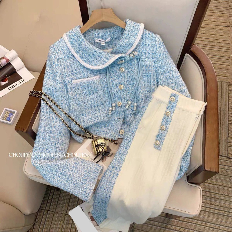 Women's Clothing for women in spring and autumn 2023 new style high end temperament celebrity leisure two piece suit
