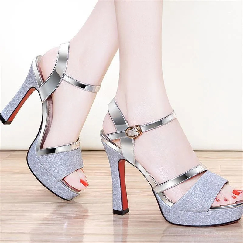 Womens Pumps Peep Toe Sexy Women Sandals High Quality Fish Mouth Shoes 115CM High Heels Shoes Women womens sandals 250218
